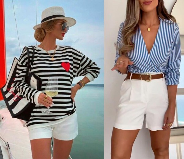 С чем носить белые шорты: лучшие образы и идеи