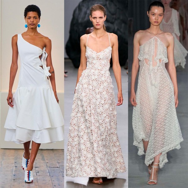 Модные белые платья: элегантные и нарядные модели