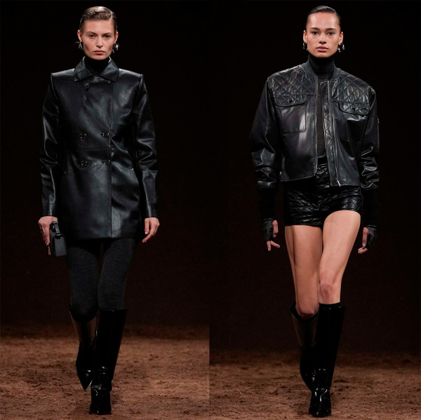 Кожаные платья, юбки, шорты и верхняя одежда 2025-2026