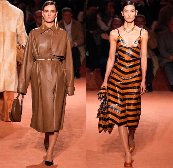 Кожаные платья, юбки, шорты и верхняя одежда 2025-2026