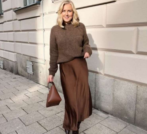 Атласная юбка — летний хит, актуальный и осенью, как и с чем носить