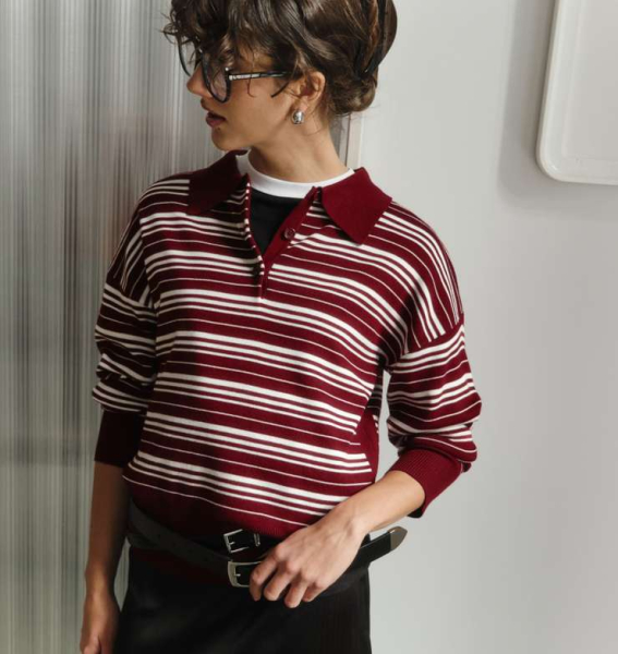 Как звезда: как стилизовать осенью поло в полоску, с чем носить