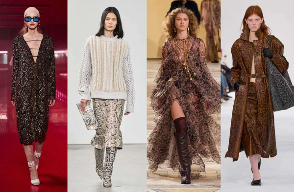 Стильная альтернатива леопарду: как носить змеиный принт осенью Стильная альтернатива леопарду: как носить змеиный принт осенью